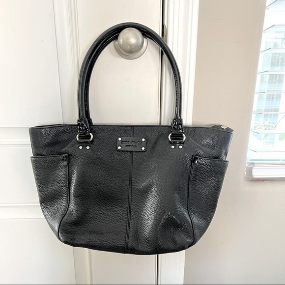 kate spade Handbags - Kate Spade New York Pebbled Leather w/ patent leather Handles Satchel/Handbag